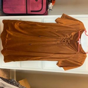 Suede dress